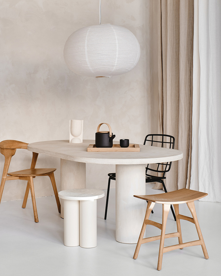 The Living Room esthetische en minimalistische fotostudio in Amsterdam eethoek inspiratie