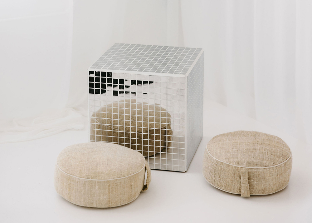 Impression of the disco cube, photographed by founder Atelier Oost